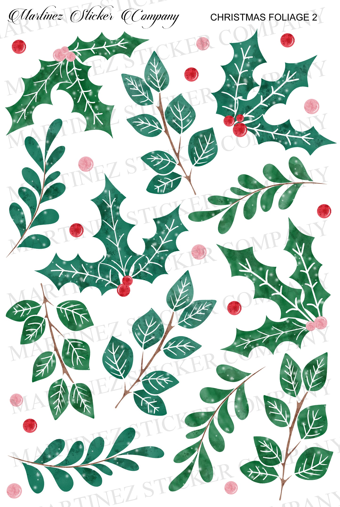 *PRINTABLE* Christmas Foliage 2