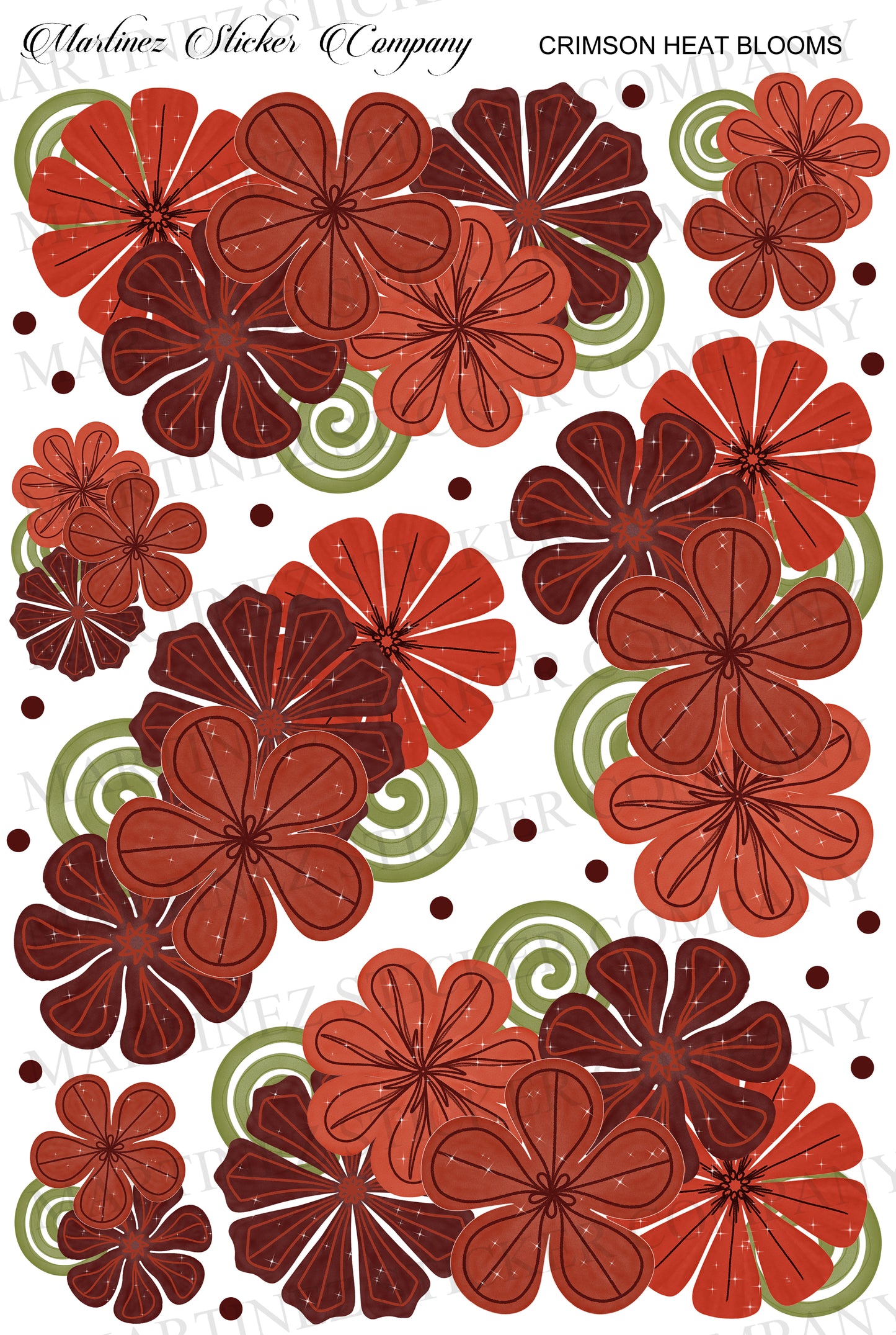Crimson Heat Blooms