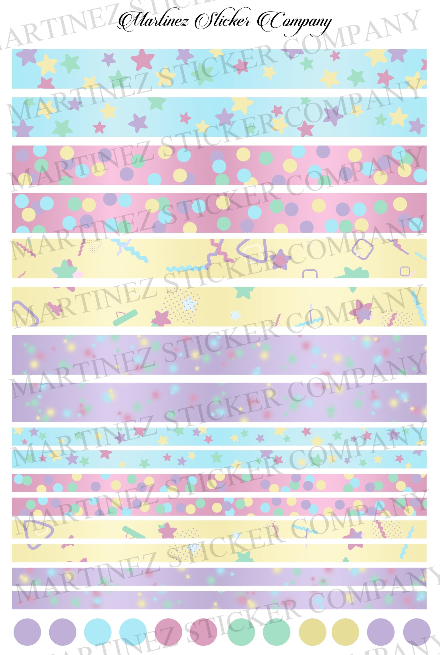 *PRINTABLE* Celebratory Washi Strips