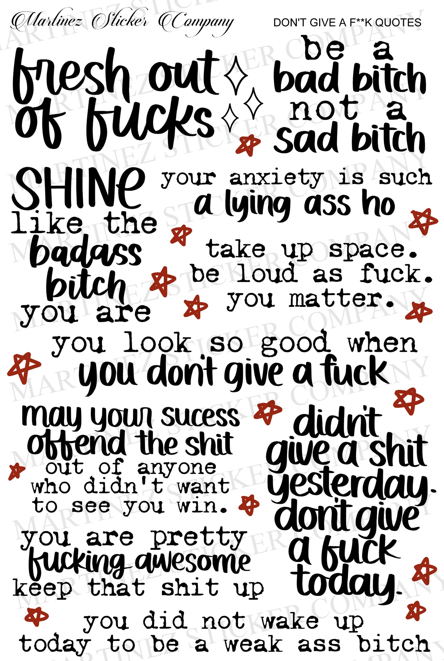 *WARNING* Don't Give A F Quotes
