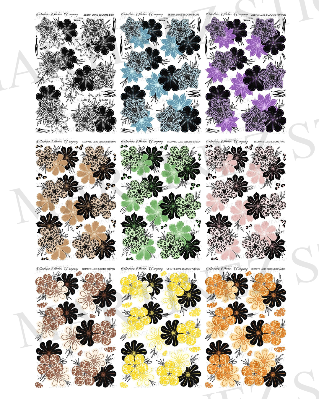*PRINTABLE* (BUY ALL) Luxe Print Blooms Full Collection