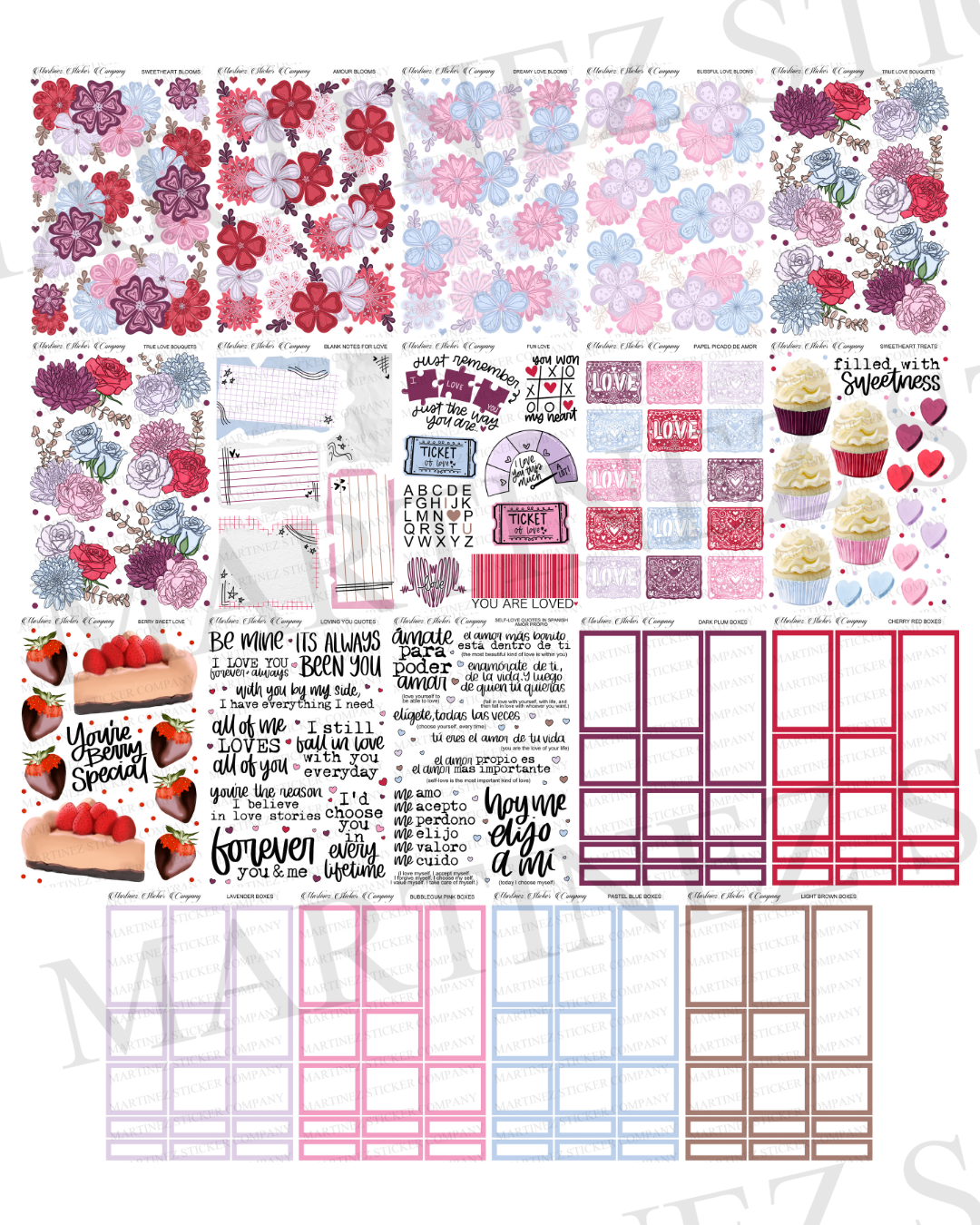 *TANGIBLES* (BUY ALL) Romance In Bloom Full Collection