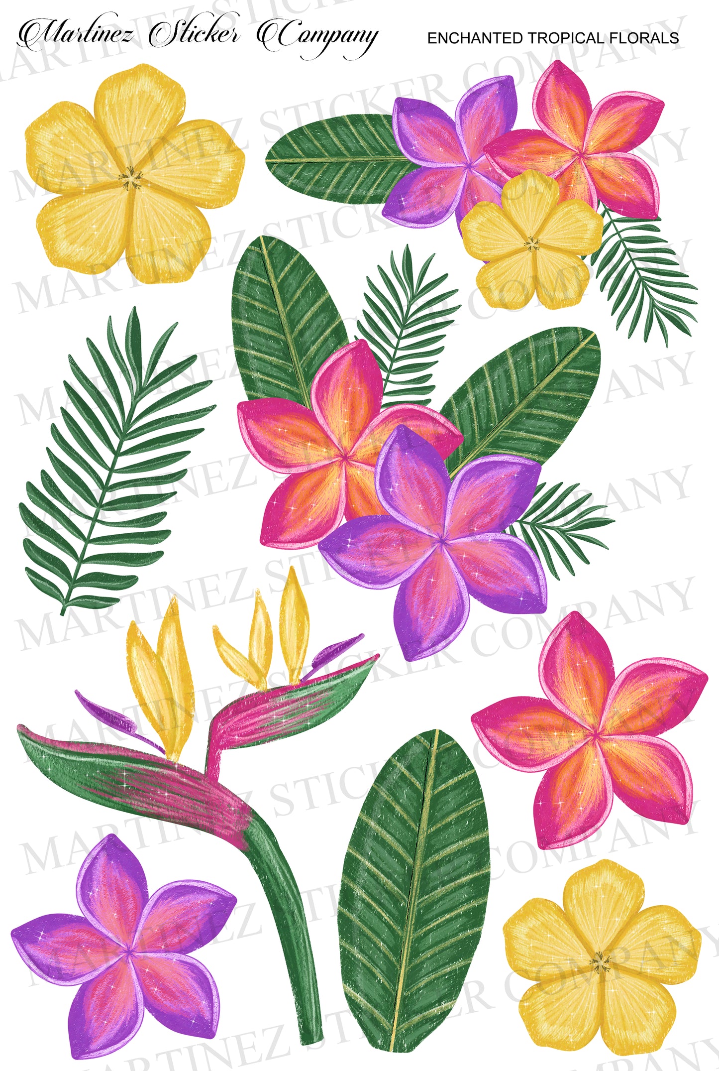 *PRINTABLE* Enchanted Tropical Florals