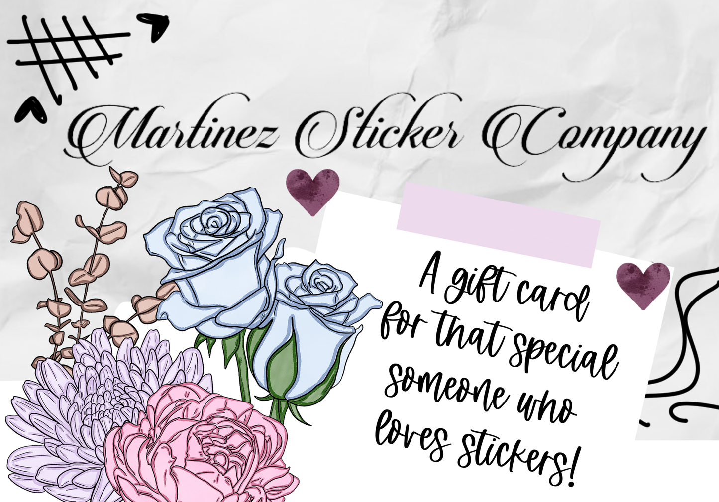 Martinez Sticker Company Gift Card