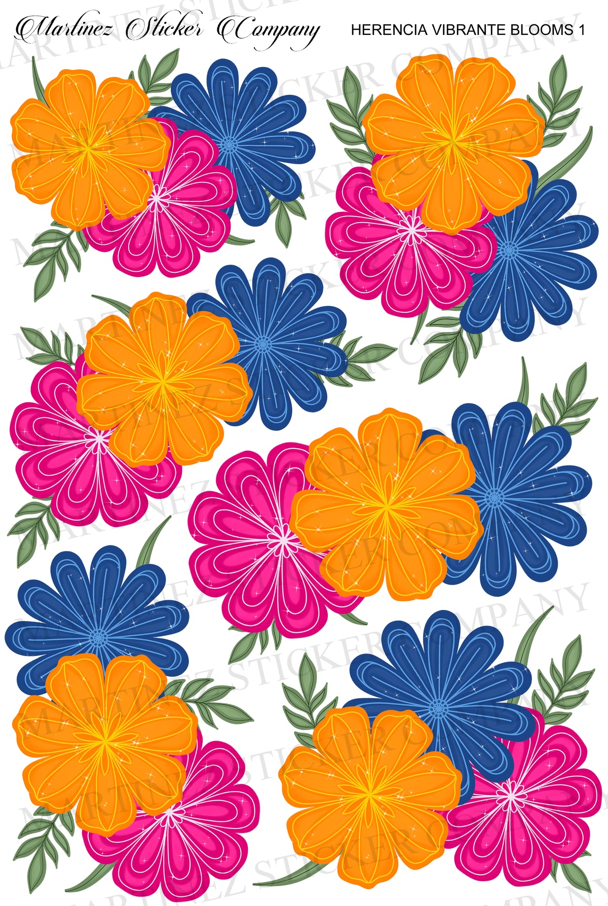 *PRINTABLE* Herencia Vibrante Blooms 1