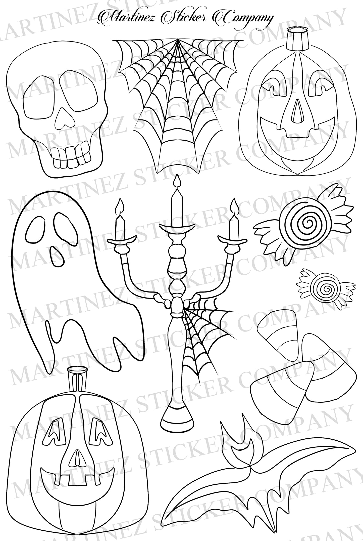 *PRINTABLE* Halloween Vibes BW