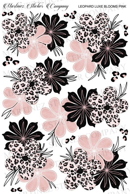 Leopard Luxe Blooms Pink