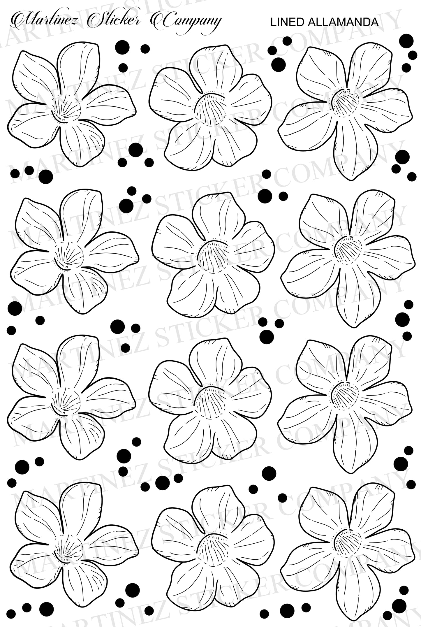 Lined Allamanda