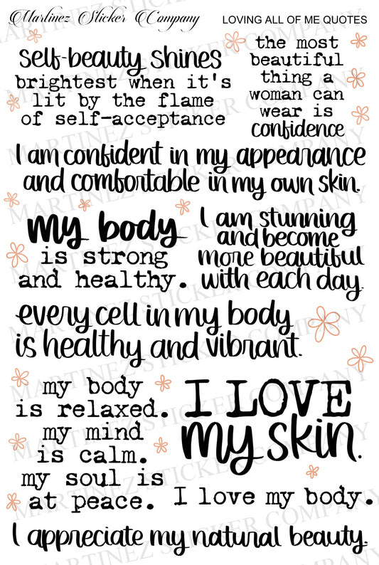 *PRINTABLE* Loving All Of Me Quotes