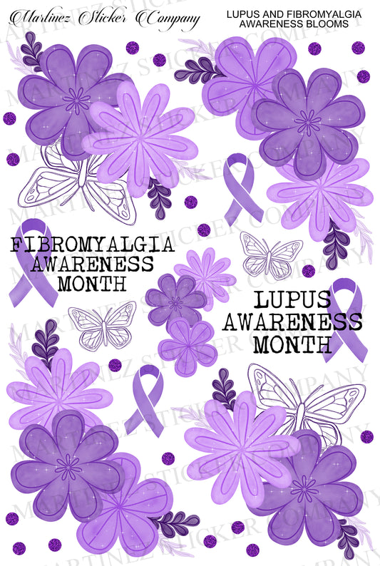 *PRINTABLE* Lupus & Fibromyalgia Awareness Blooms