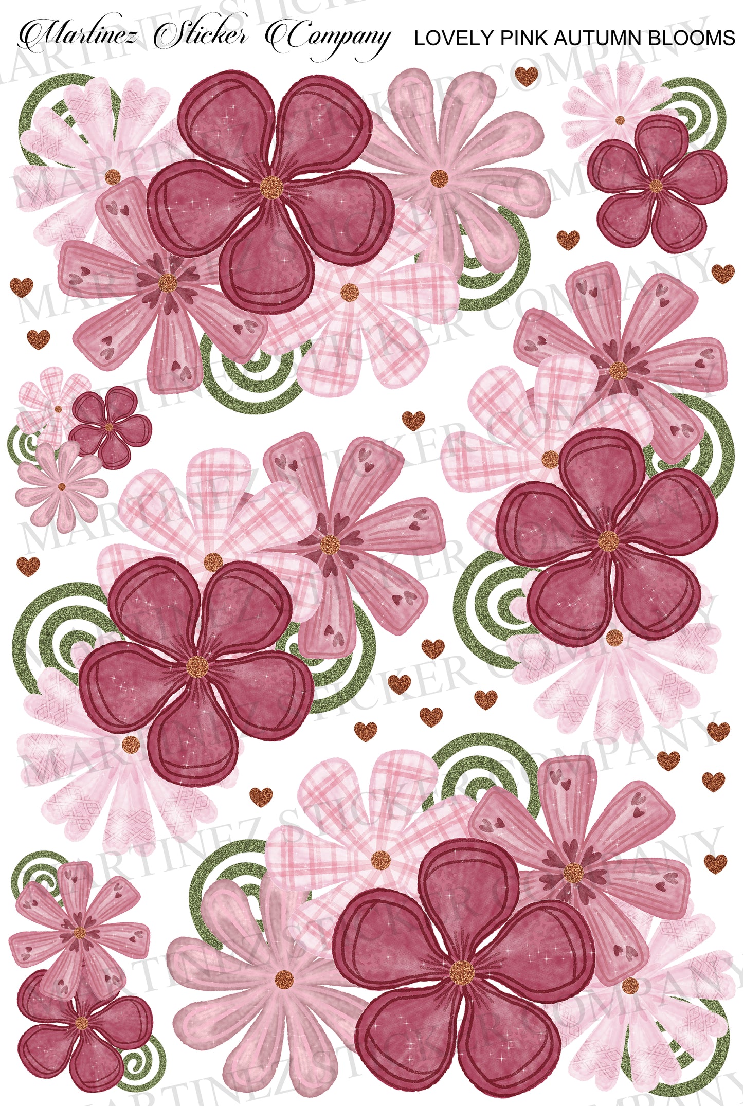 *PRINTABLE* Lovely Pink Autumn Blooms