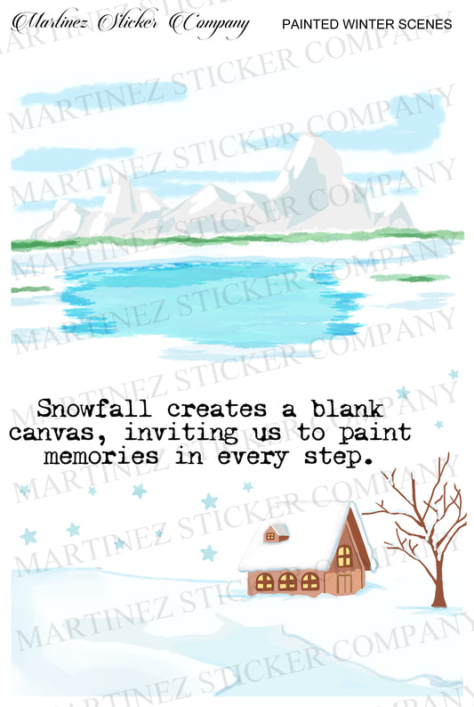 *PRINTABLE* Painted Winter Scenes