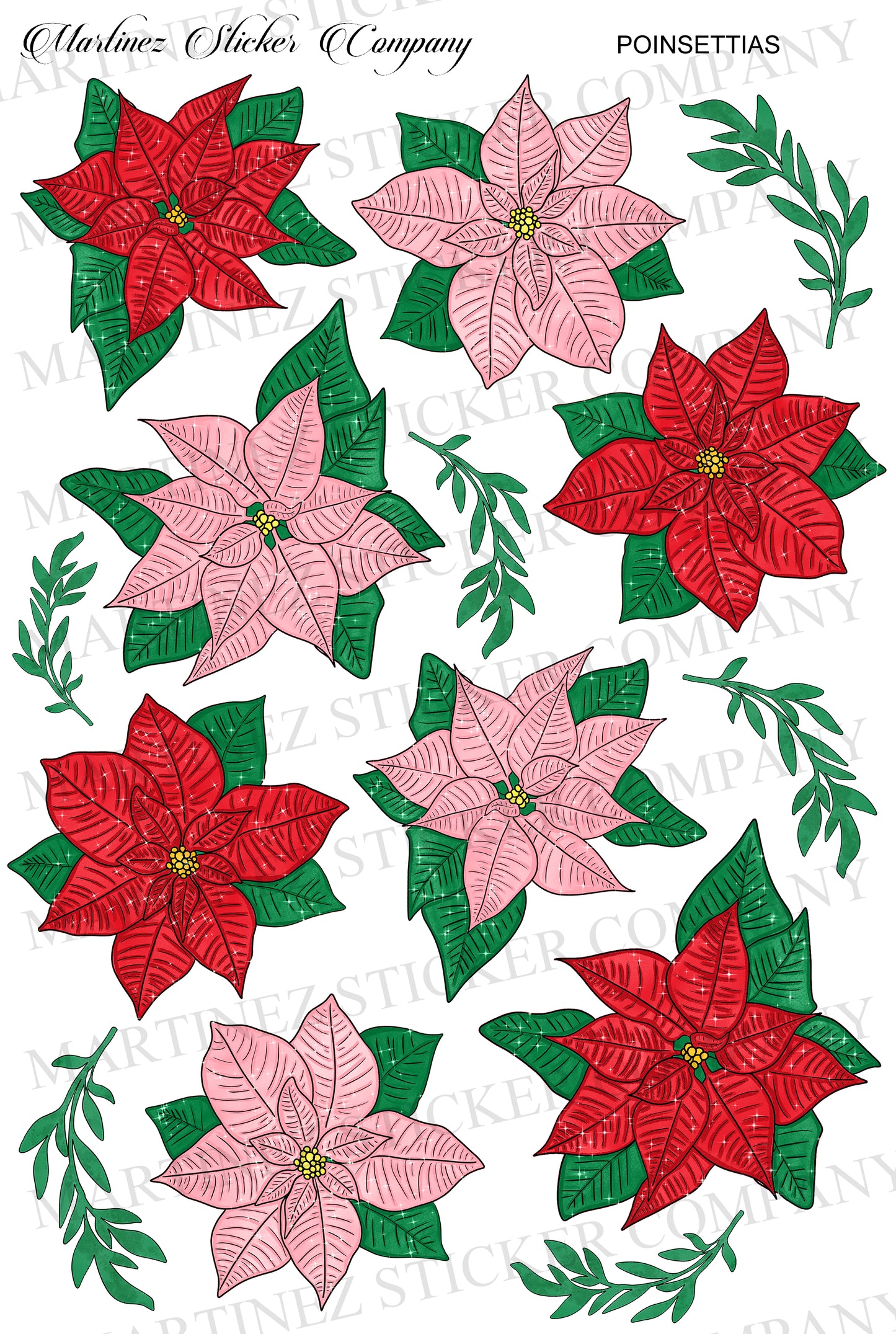 *PRINTABLE* Poinsettias