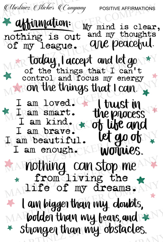 *PRINTABLE* Positive Affirmations