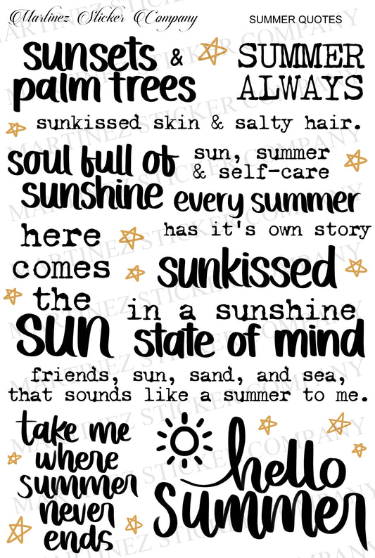 *PRINTABLE* Summer Quotes