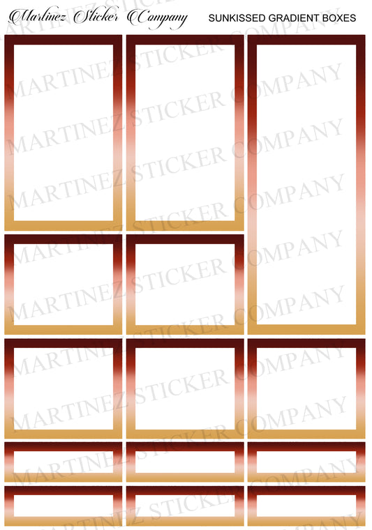 *PRINTABLE* Sunkissed Gradient Boxes