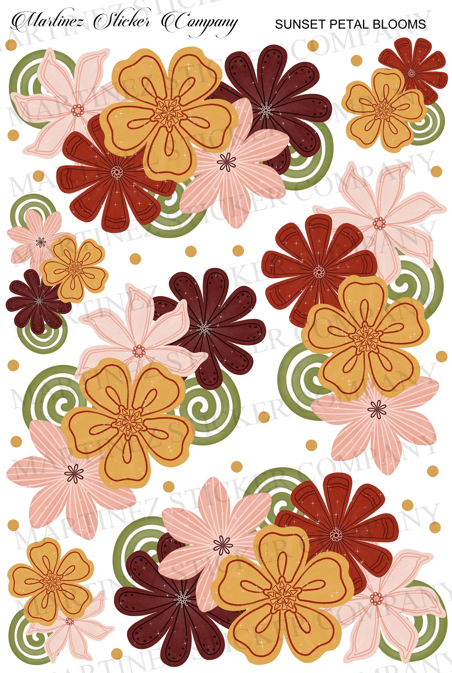 Sunset Petal Blooms
