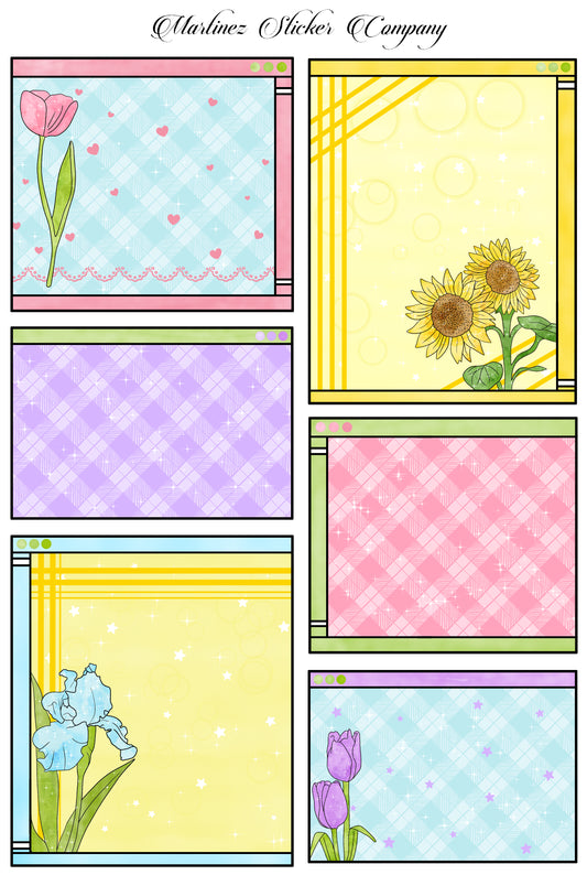 *PRINTABLE* Spring Windows Boxes