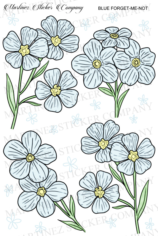 *PRINTABLE* Blue Forget-Me-Not