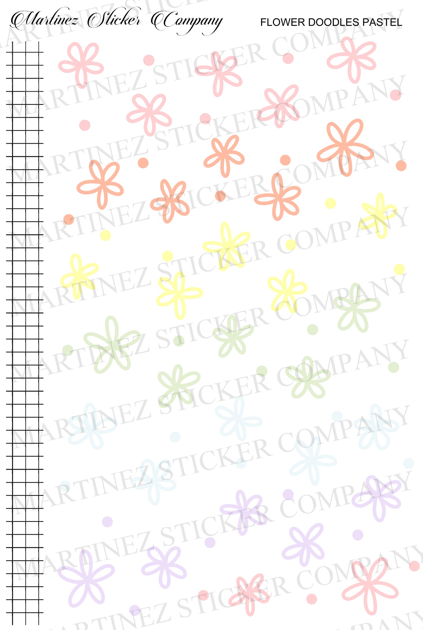 Flower Doodles Pastel
