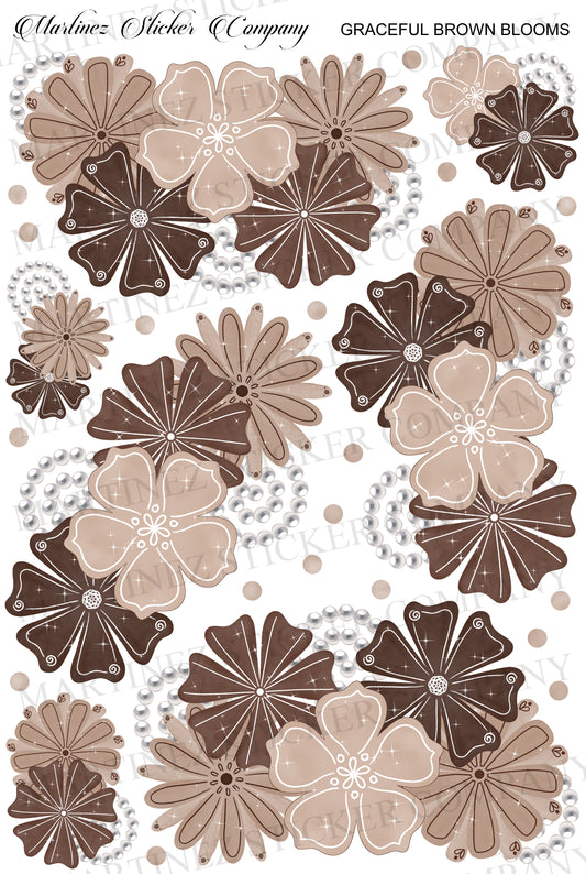 *PRINTABLE* Graceful Brown Blooms