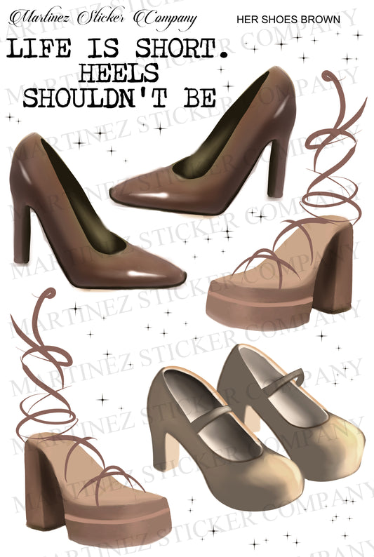 *PRINTABLE* Her Shoes Brown