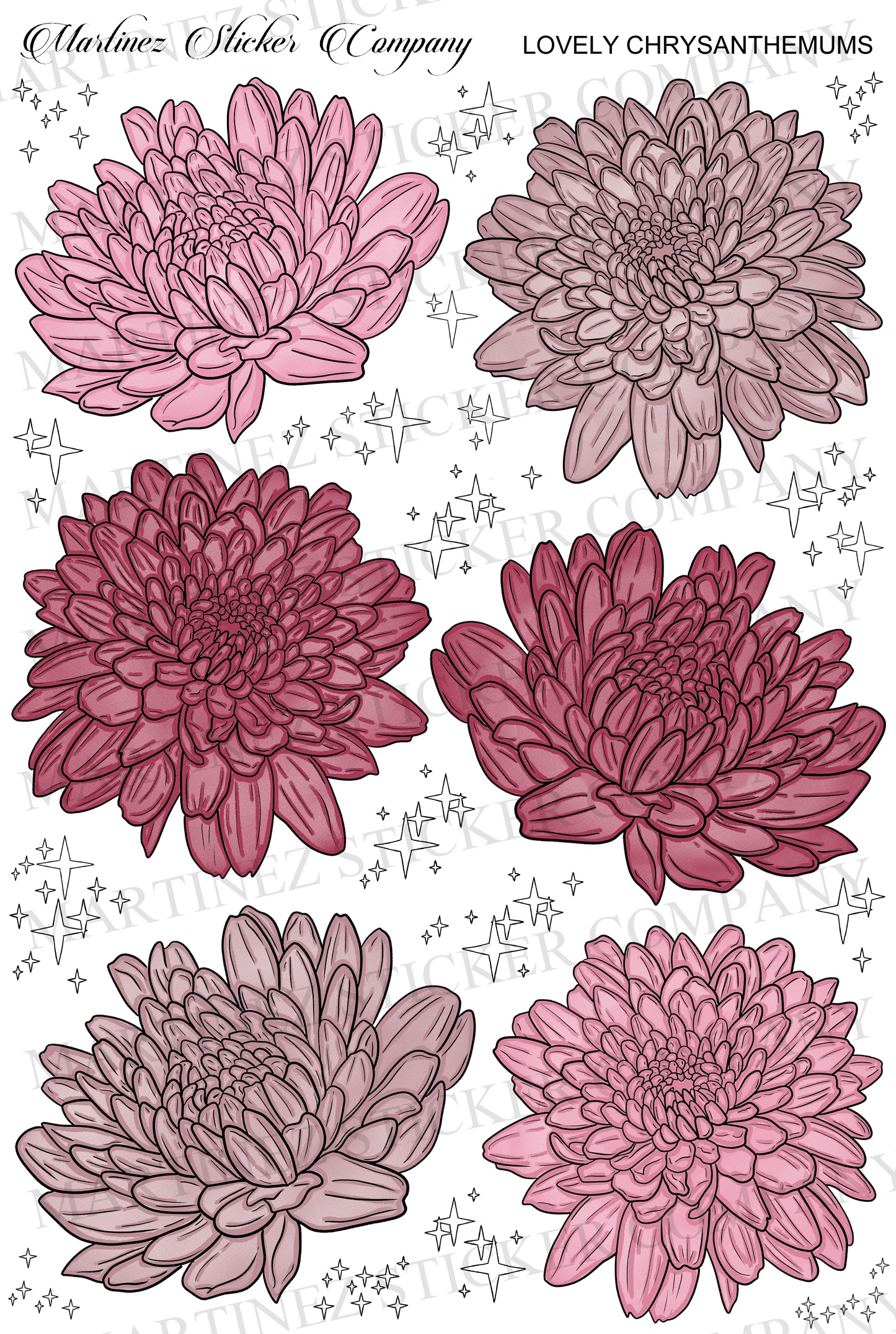 *PRINTABLE* Lovely Chrysanthemums