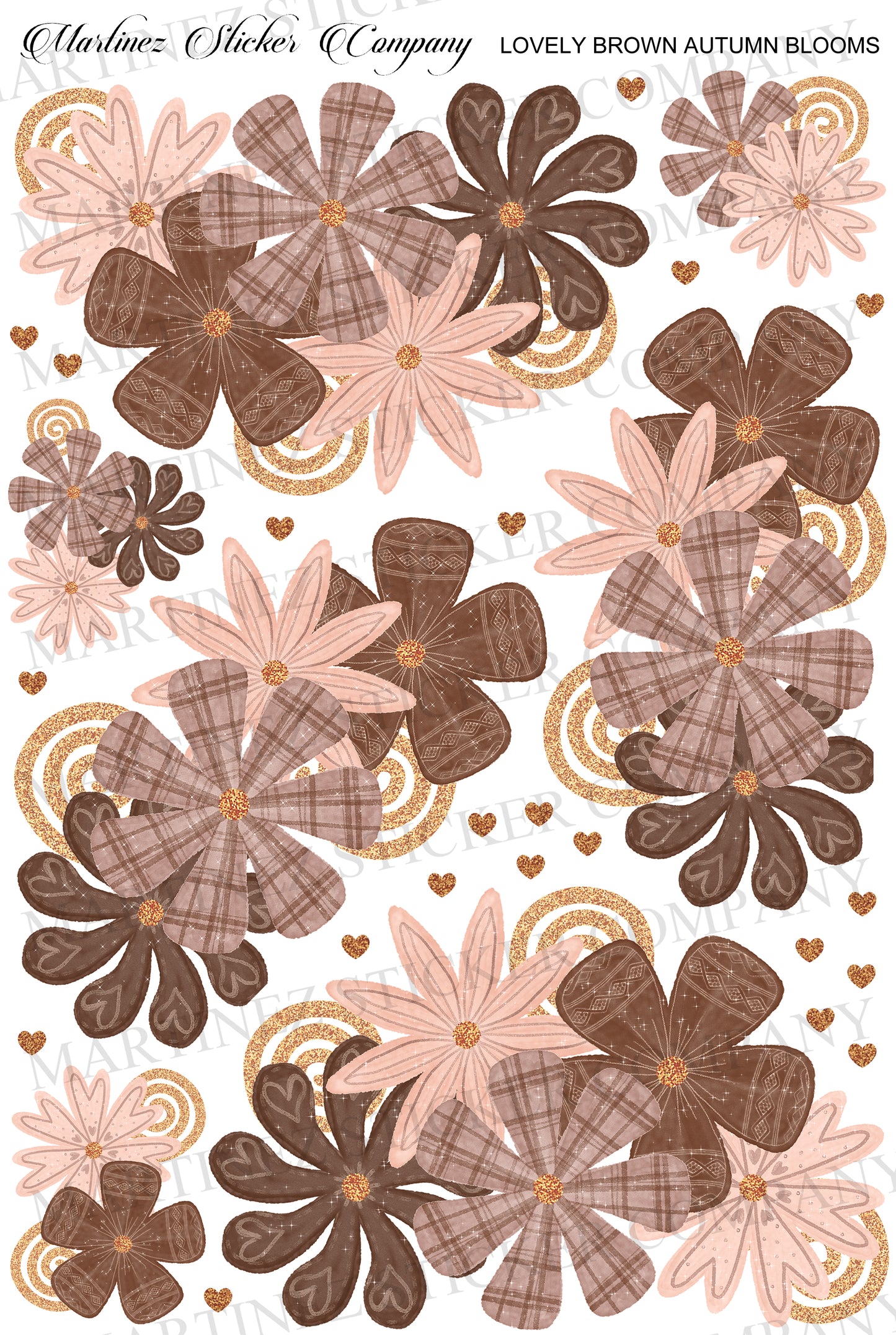 *PRINTABLE* Lovely Brown Autumn Blooms