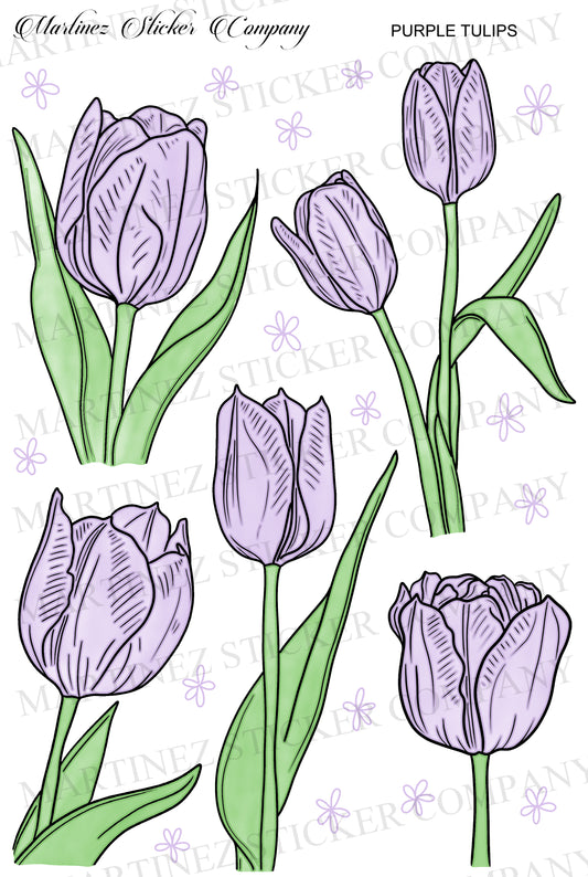 *PRINTABLE* Purple Tulips