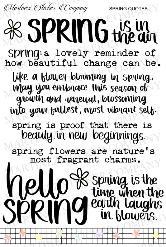 *PRINTABLE* Spring Quotes