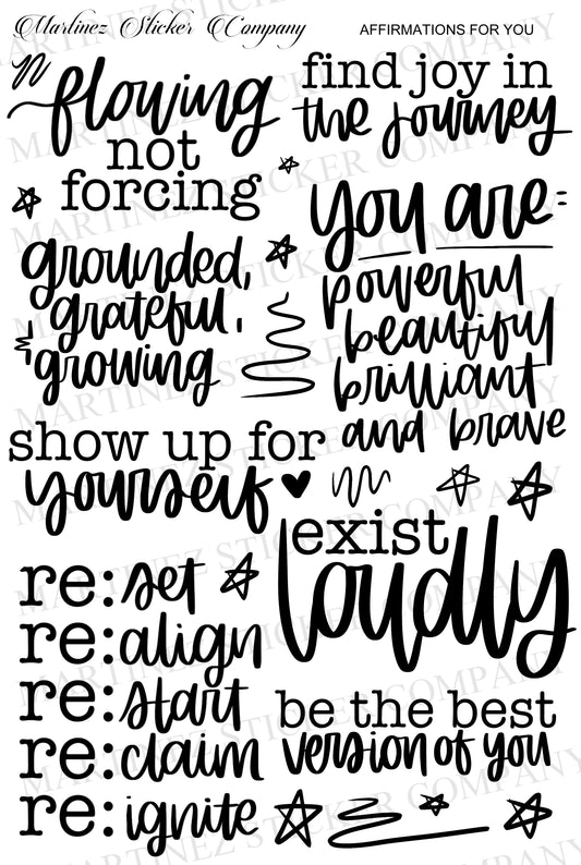 *PRINTABLE* Affirmations For You