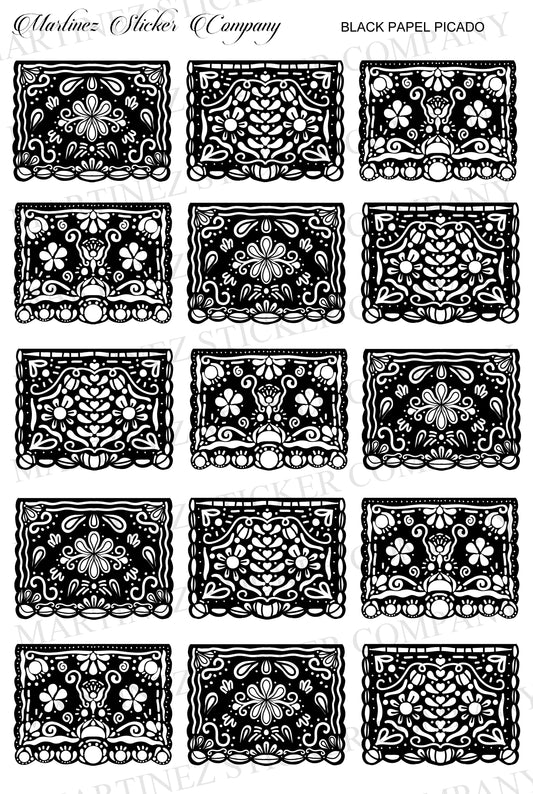 *PRINTABLE* Black Papel Picado