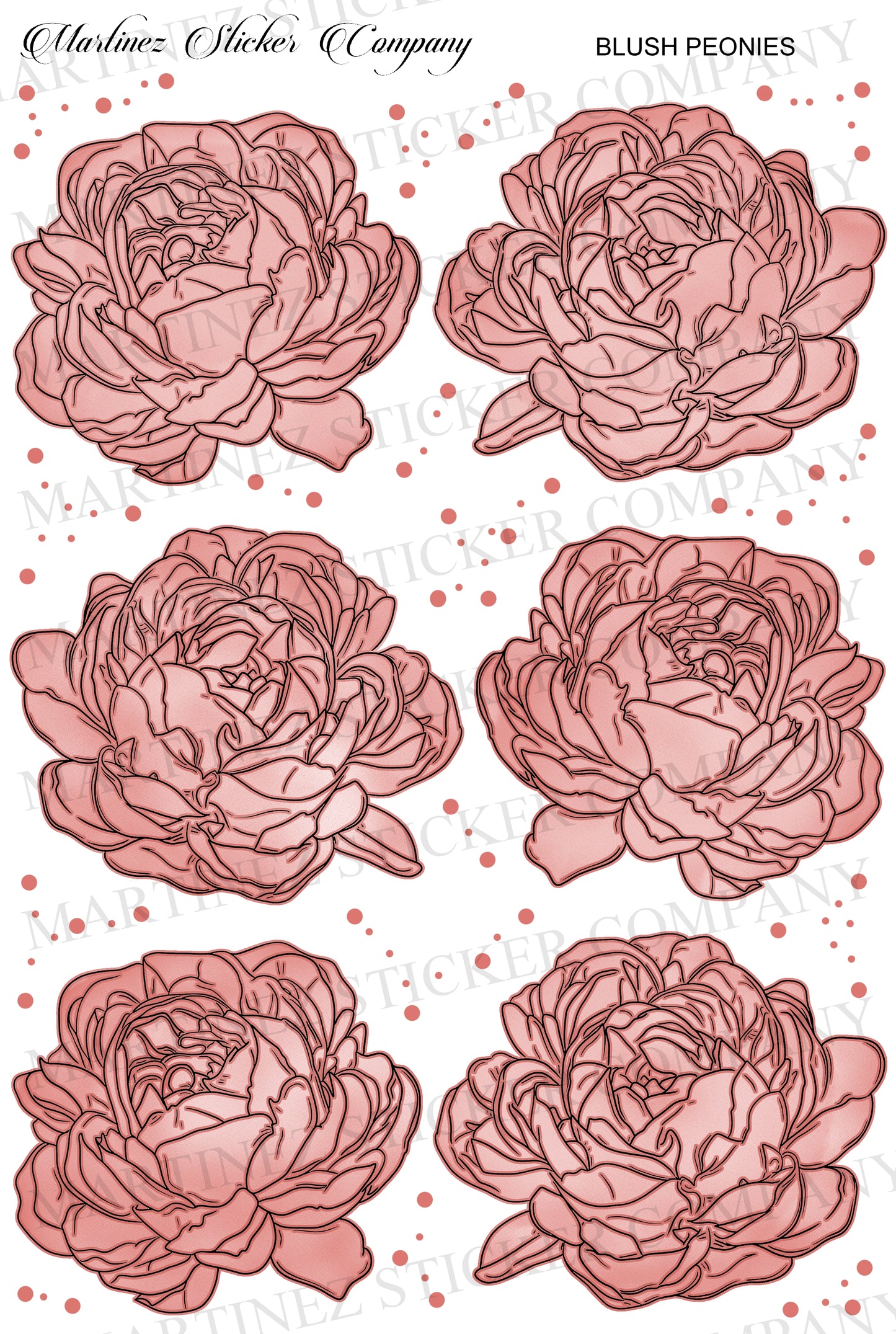 *PRINTABLE* Blush Peonies