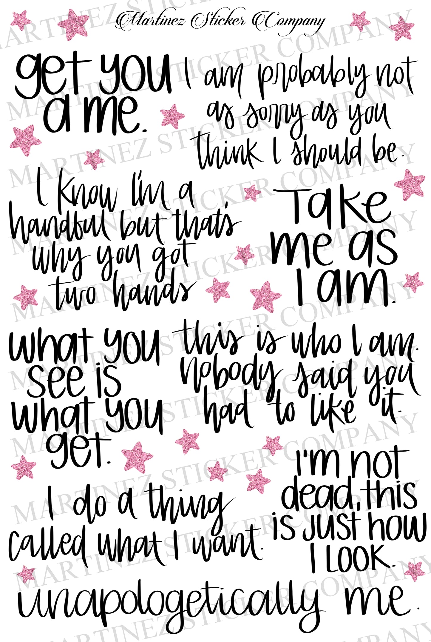 *PRINTABLE* Being Me