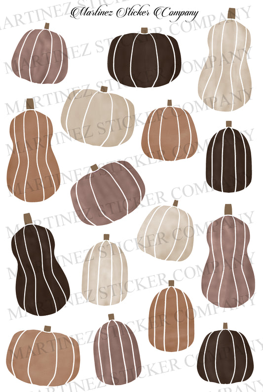 *PRINTABLE* Brown Watercolor Pumpkins