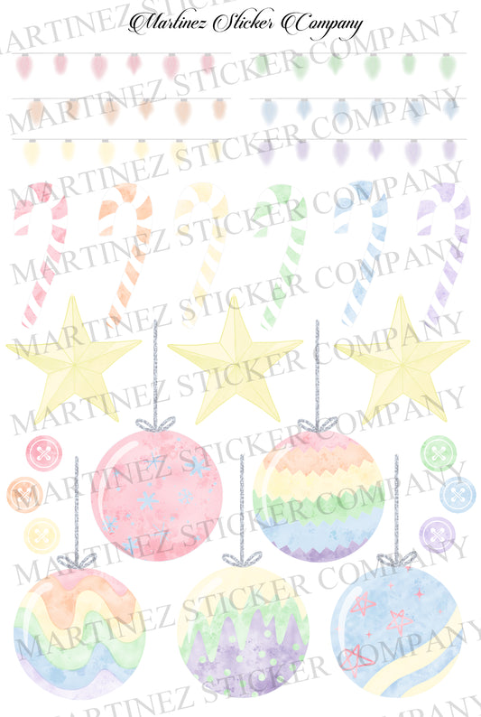 *PRINTABLE* Christmas Tree Elements Pastel