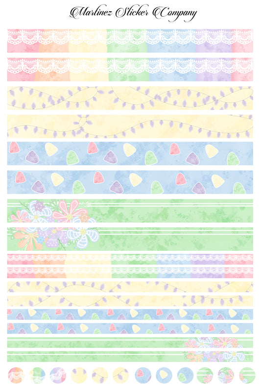 Cute Pastel Washi Strips