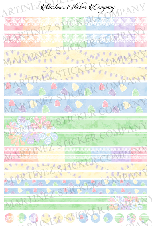 *PRINTABLE* Cute Pastel Washi Strips