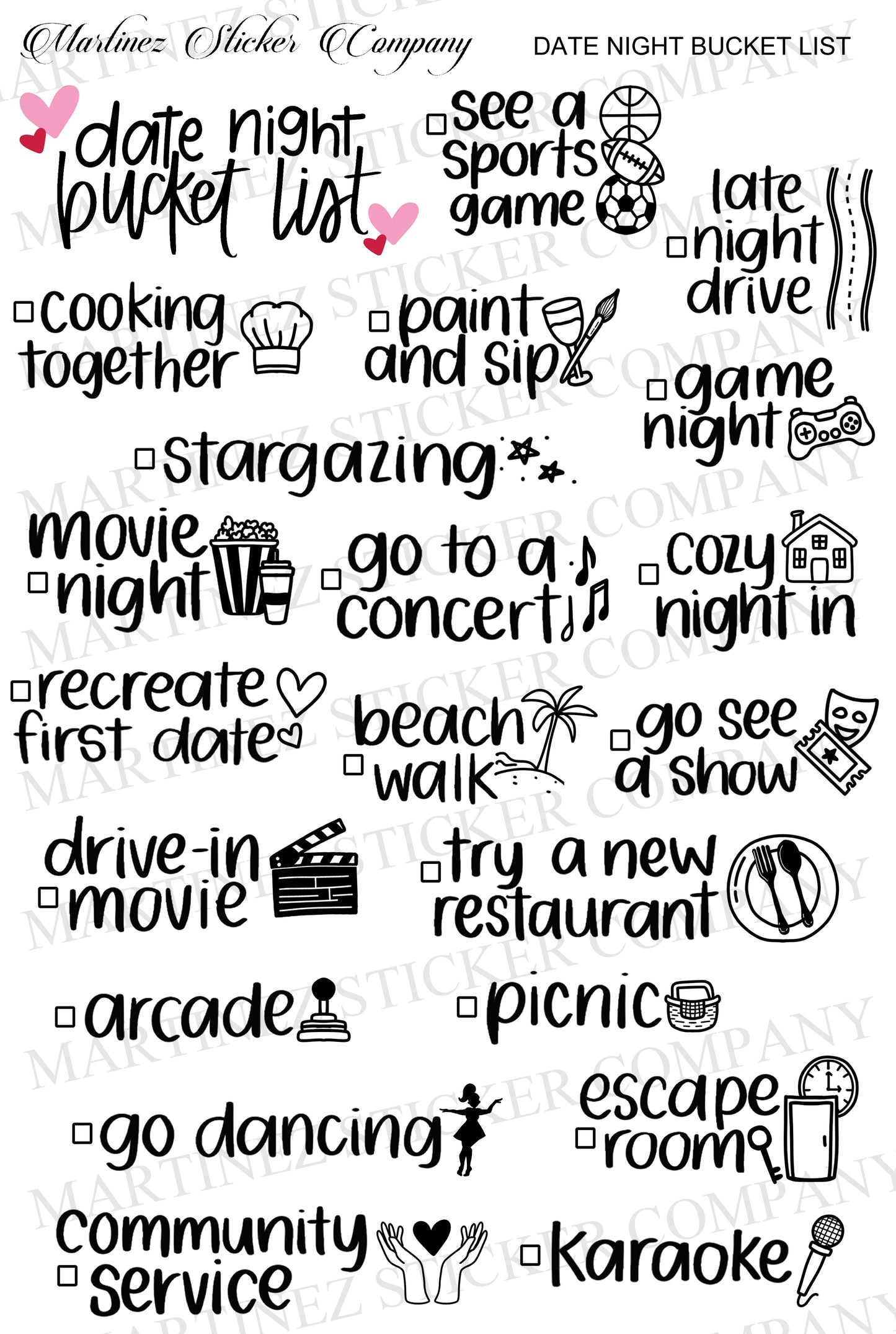 Date Night Bucket List