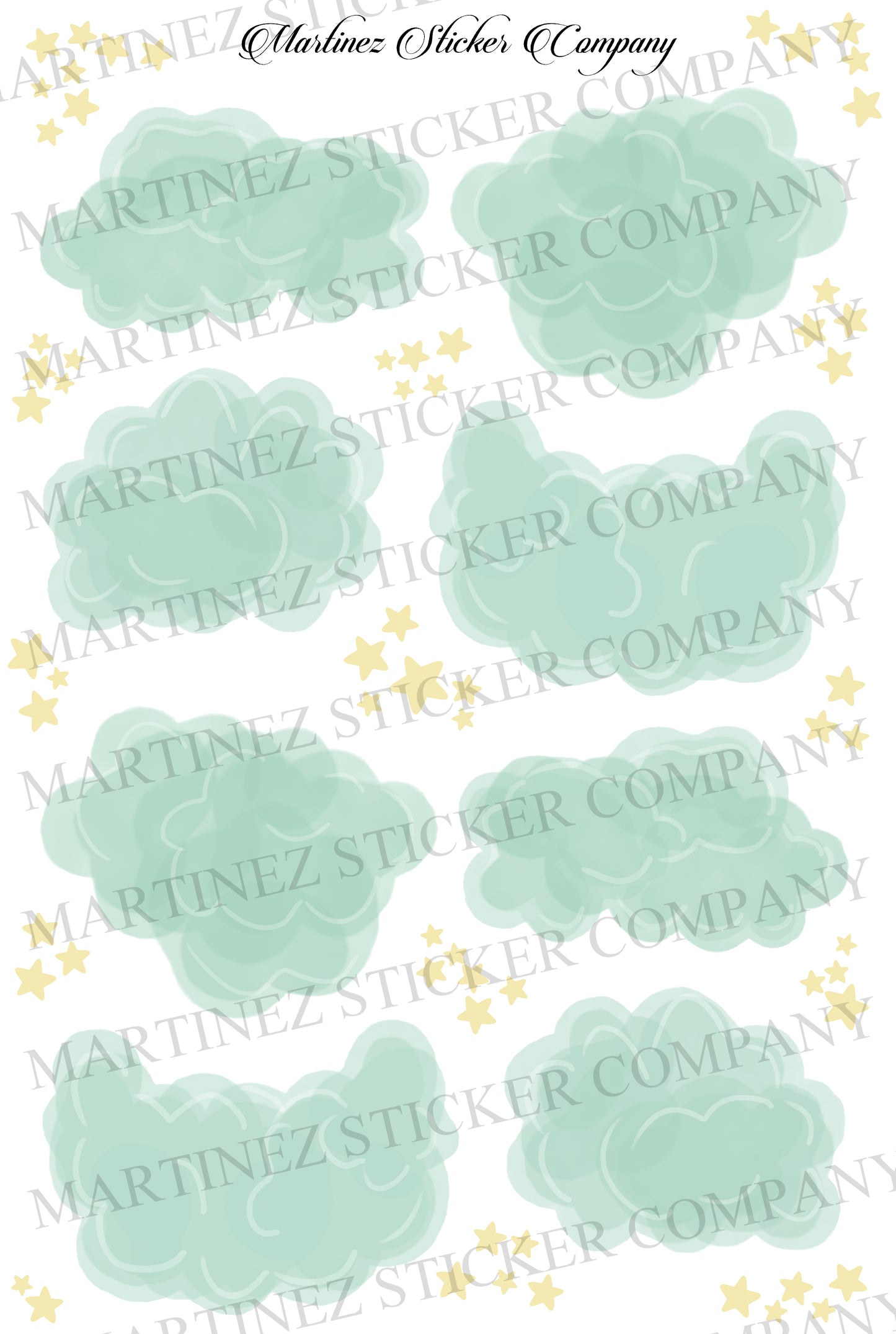 *PRINTABLE* Dream Clouds MINT