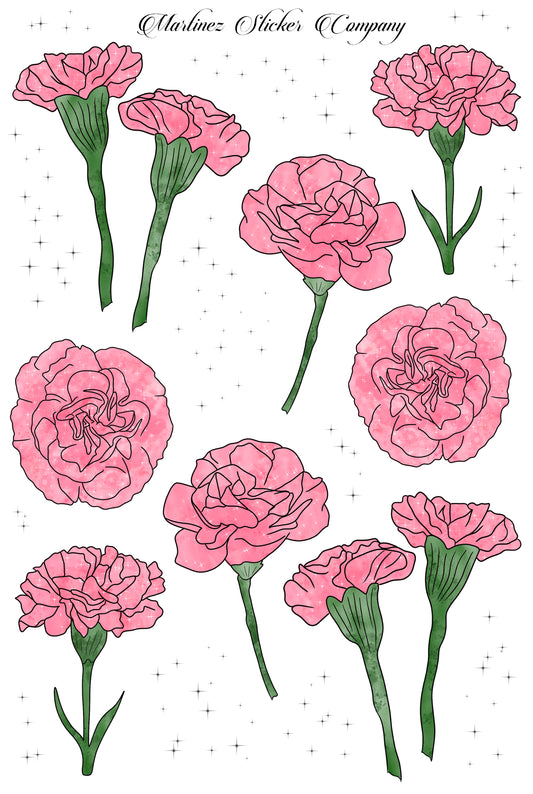 *PRINTABLE* Dainty Carnations