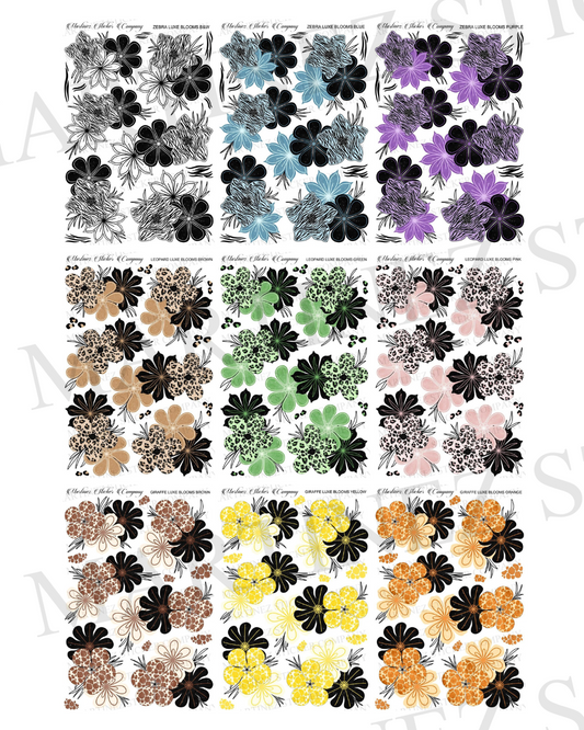 *TANGIBLES* (BUY ALL) Luxe Print Blooms Full Collection