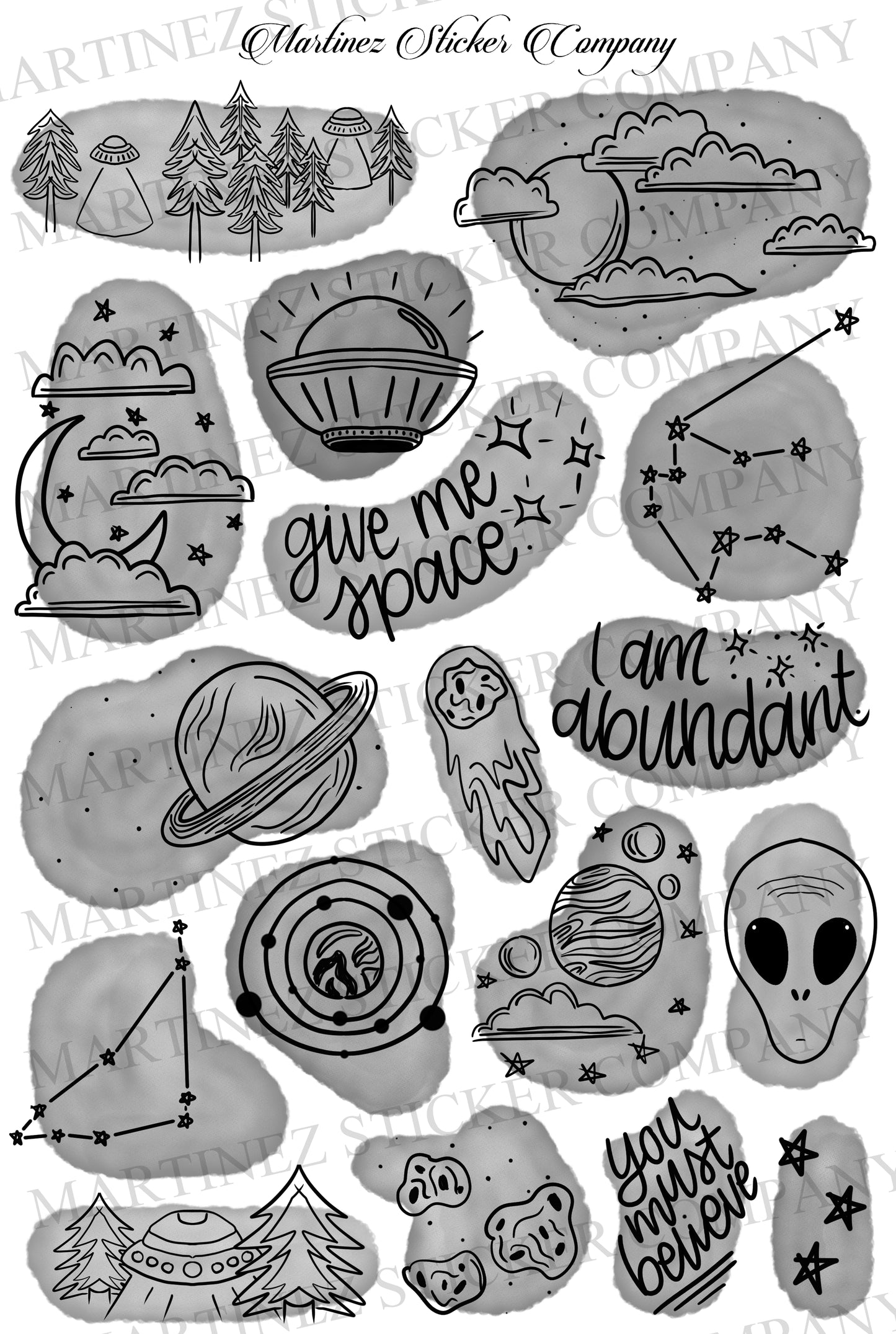 *PRINTABLE* Space Doodles