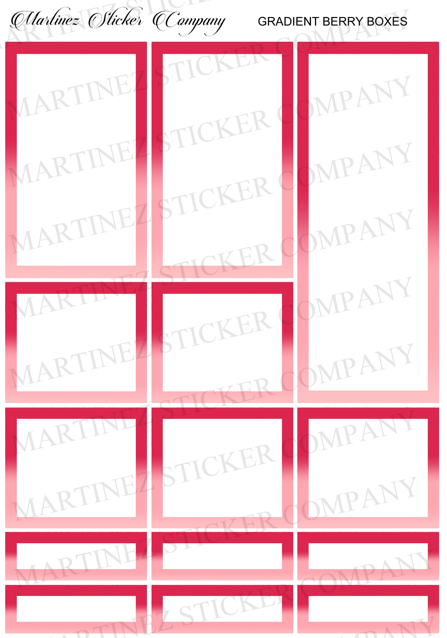 *PRINTABLE* Gradient Berry Boxes