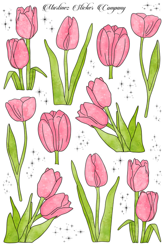 *PRINTABLE* Gentle Tulips Pink