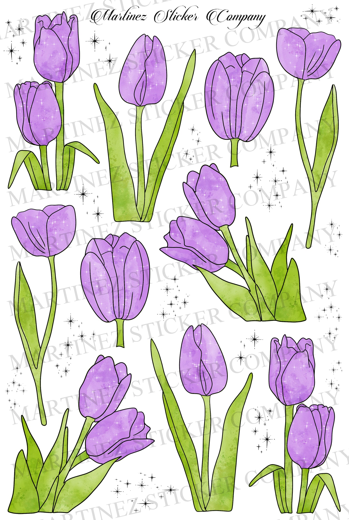 Gentle Tulips Purple