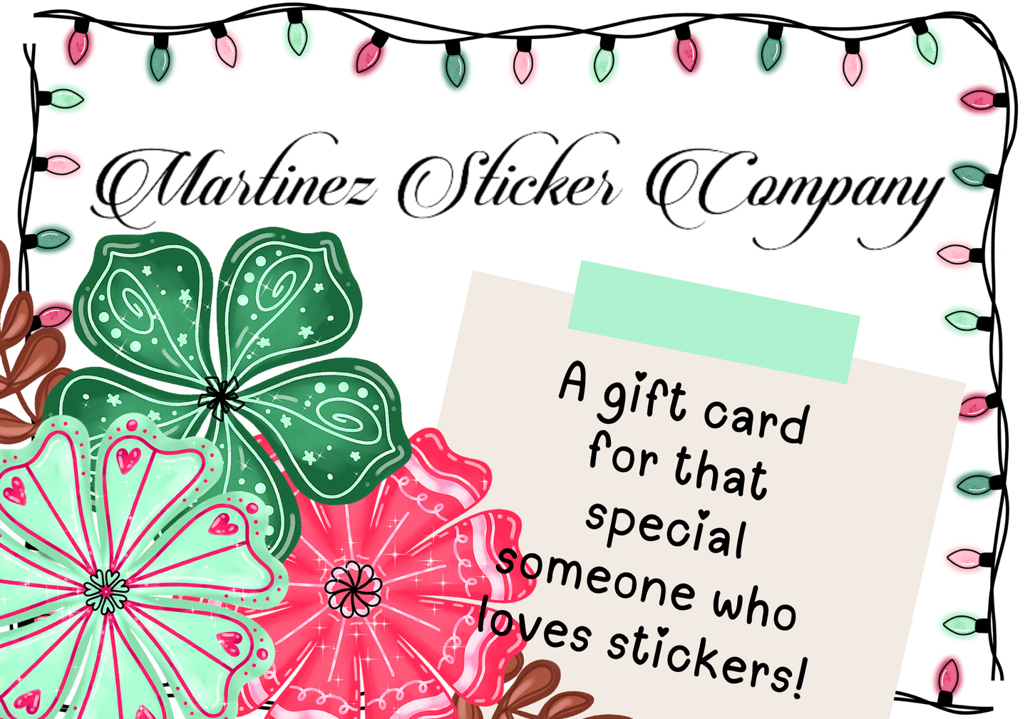 Martinez Sticker Company Gift Card