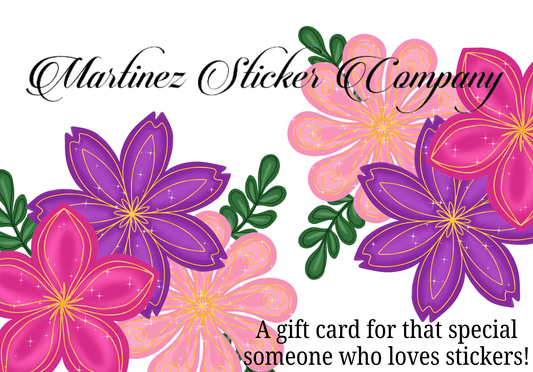 Martinez Sticker Company Gift Card