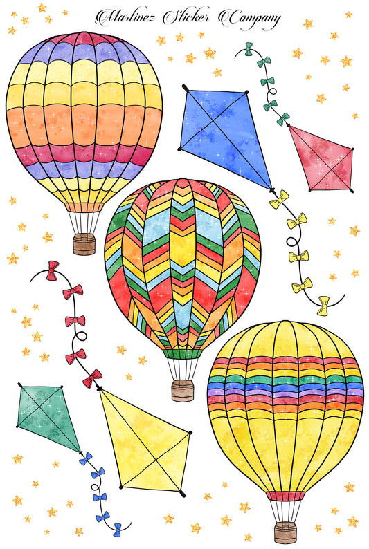 Hot Air Balloons Bright