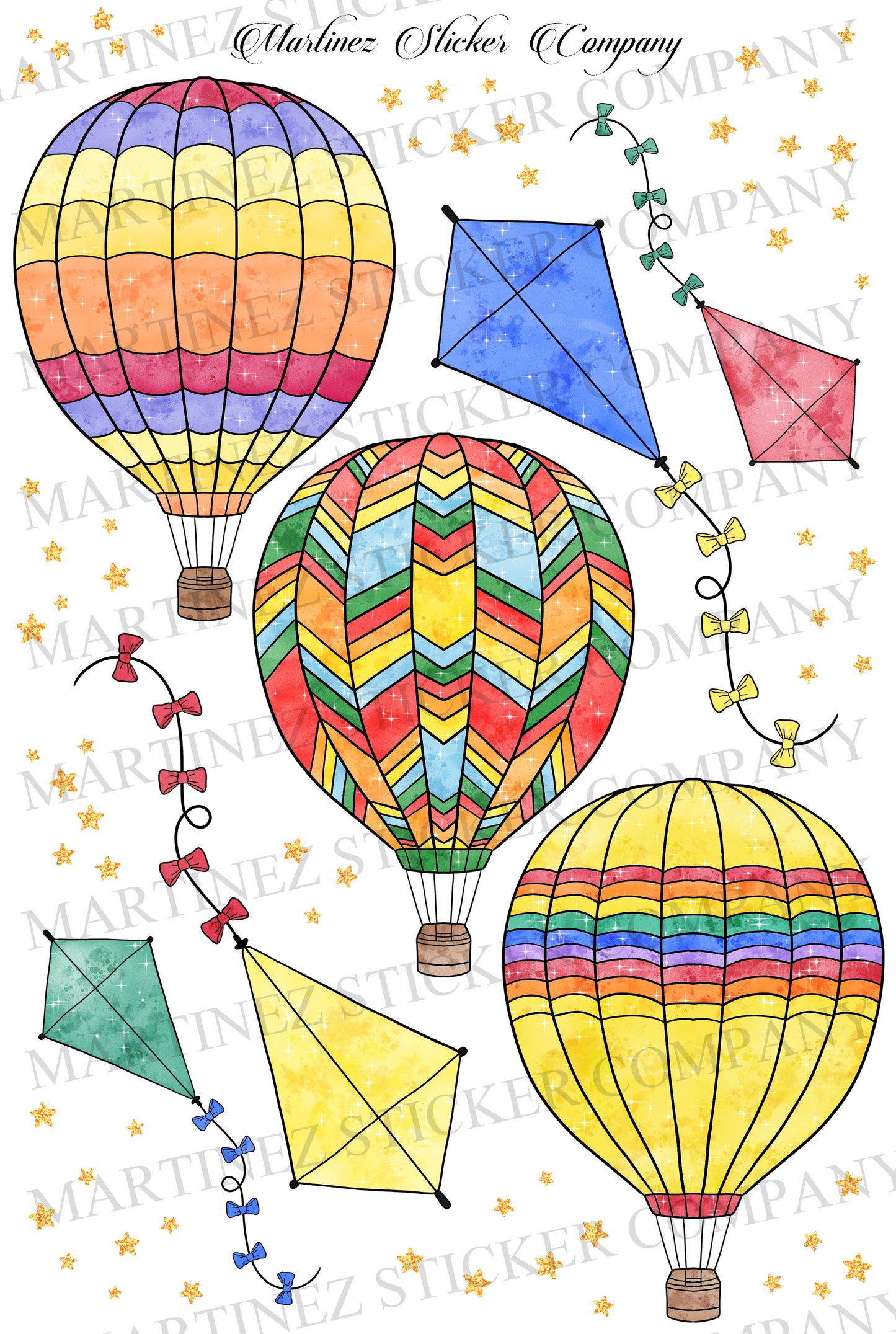 Hot Air Balloons Bright